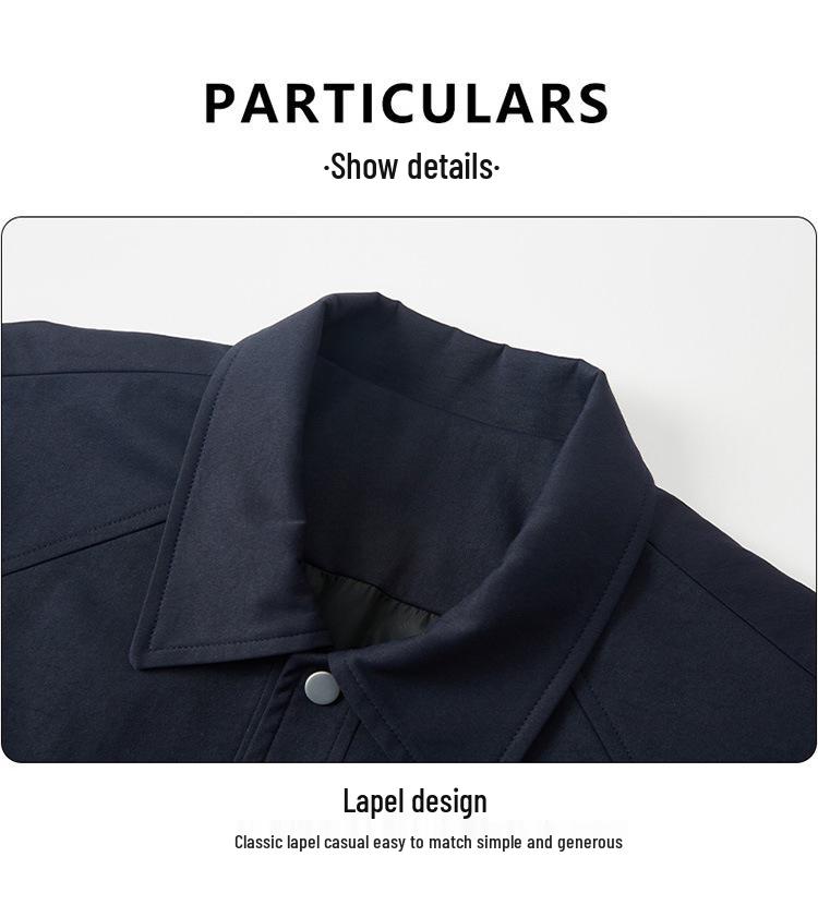 2025 Stylish Medium-Long Men's Plus Size Jacket - Spring/Autumn Youth Trend