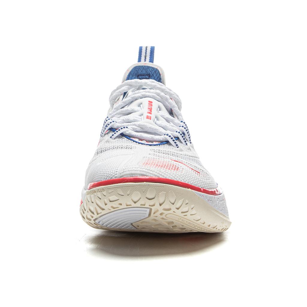 New LiNing Cushioned Slip-Resistant Breathable Rebound Low-Top Outdoor Performance Basketball Shoes Men's Standard White ABFV007-1