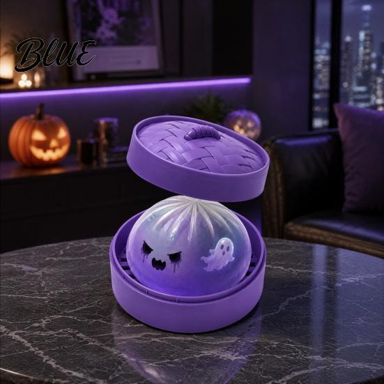 Dumpling Shaped Toy Halloween Stress Relief Toy Pumpkin Ghost Steamed Bun Squeeze Sensory Ball Fidget Party Favors Adult