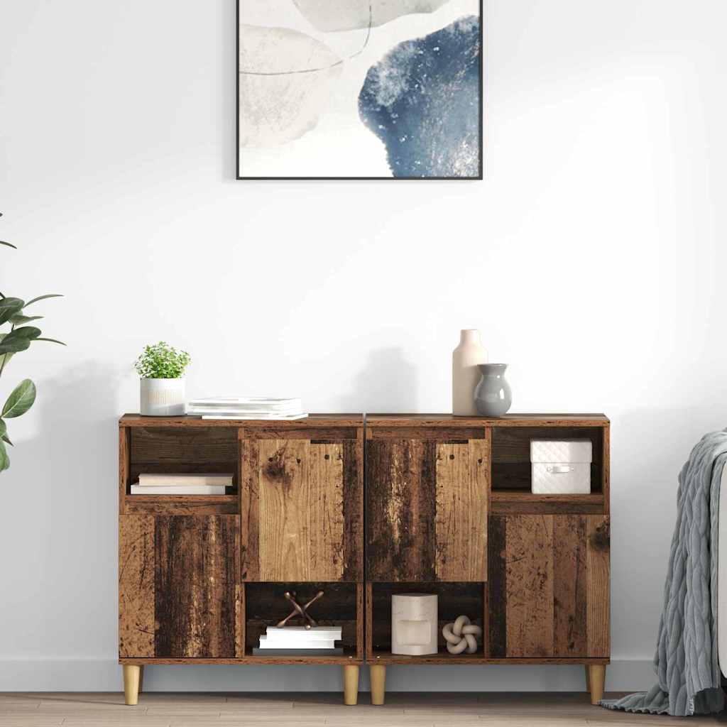 Sideboards 2 pcs. Reclaimed Wood 60 x 35 x 70 cm Wood Material