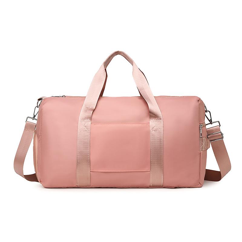 New Leisure Sports Bag Dry and Wet Separation Sports Fitness Bag Large Capacity Short Trip Bag Light Messenger Bag