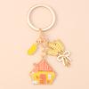 Fashion Autumn Maple Leaf Keychain Women Girls Corn Pumpkin Key Ring Pendants for Handbag Decor DIY Key Chain Jewelry Gifts