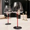2pcs European Style Champagne Goblet Red Holder Red Wine Cup Luxury Crystal Red Wine Glasses  Hotel