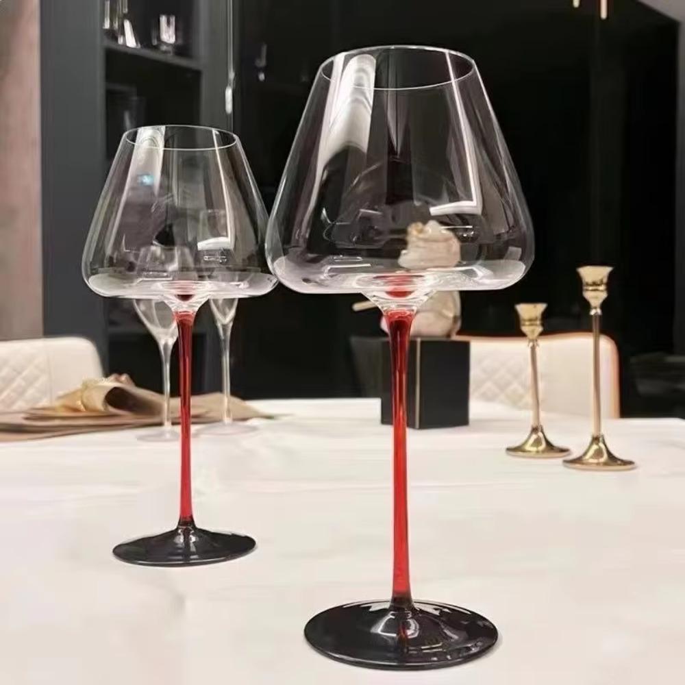 2pcs European Style Champagne Goblet Red Holder Red Wine Cup Luxury Crystal Red Wine Glasses  Hotel