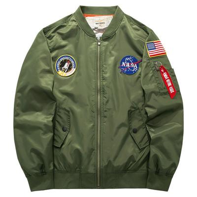 Men's Fat Casual Standing Collar Jacket Coat Embroidered Thin Baseball Suit Men's Spring and Autumn Plus Large Size