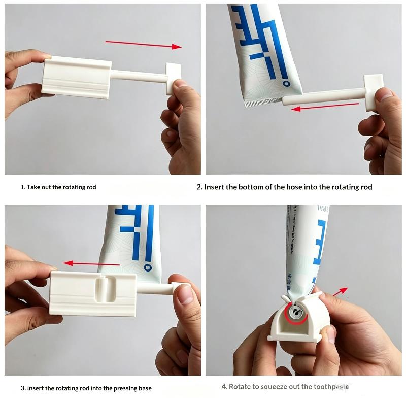 Manual Plastic Toothpaste Squeezer Waste Saving Easy Operation For Home Bath Use