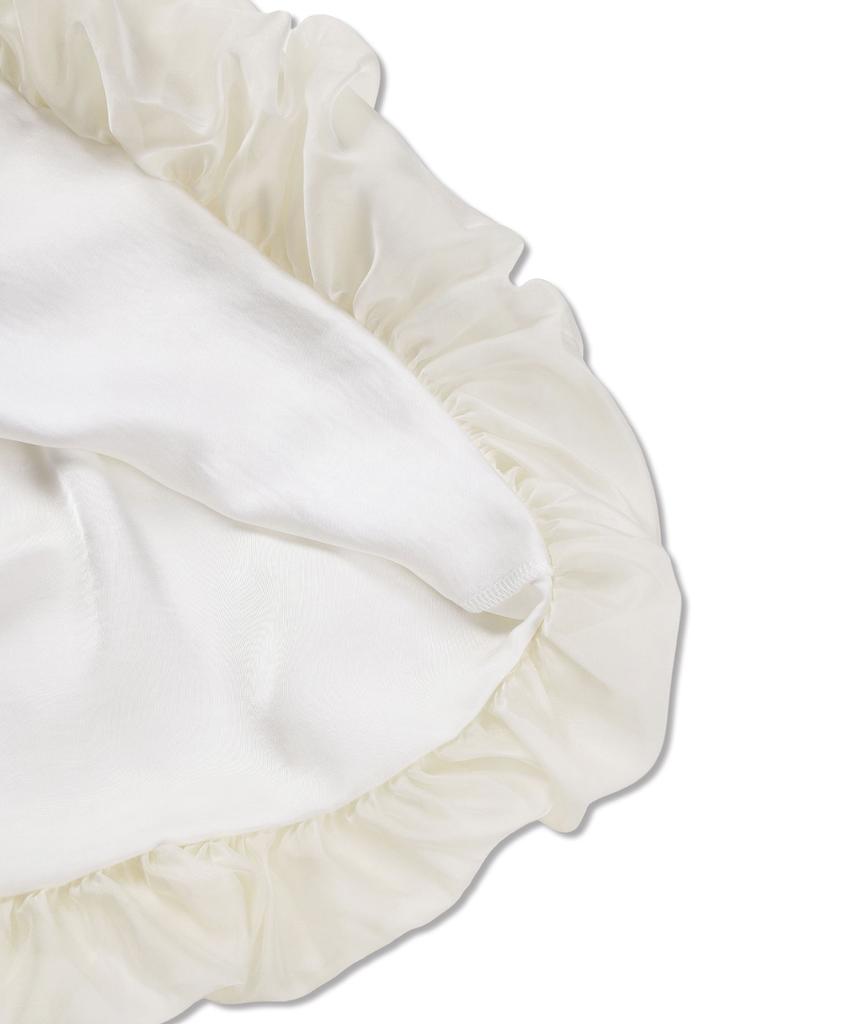 Michikoleondeonkosino Layered Balloon Mini Dress Ivory