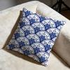 Blue and White Porcelain Cushion Cover Soft Decorative Pillow Case Suitable for Bedroom Sofa Car Travel Use