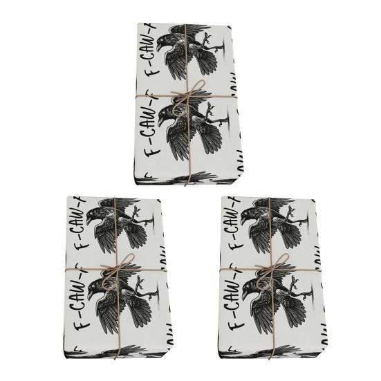 

3 шт. оберточной бумаги с курицей, петухом, забавным домашним животным, подарочная упаковка, декоративная печатная оберточная бумага для рождественских вечеринок по случаю дня рождения D