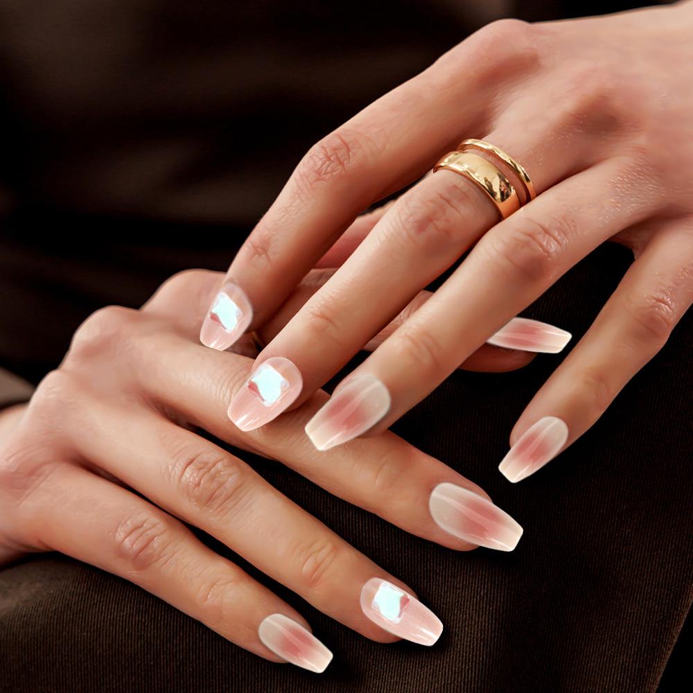 

Rhinestone-Embellished Soft Nail Tips: Ready-to-Wear Women s Manicure