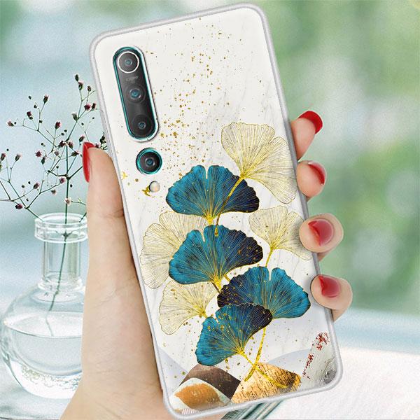 Ginkgoblatt Goldfolienhülle Für Xiaomi Redmi Note 9S 9 8 Pro 8T 7 9A 9C 7A Mi Poco X3 NFC 10T 10 Lite 5G Weiche Handyhülle Funda