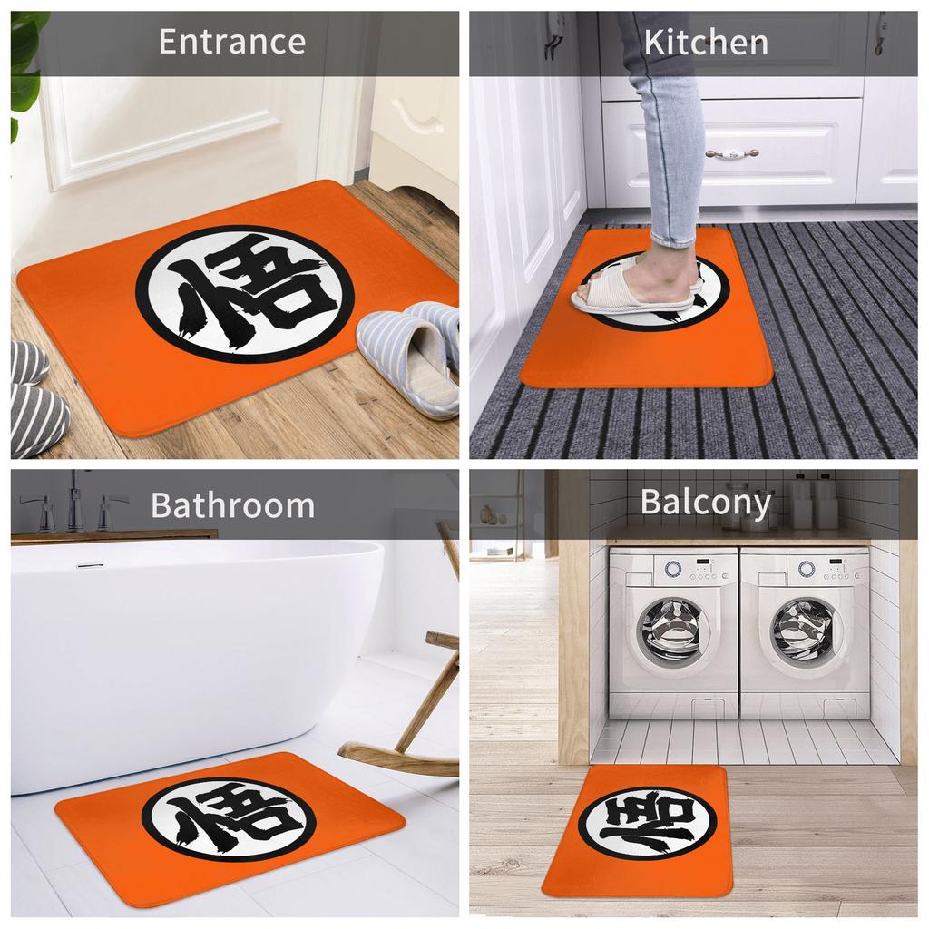 DragonBall Anime Dragon Ball Doormat Non-Slip Entrance Bath Kitchen Door Floor Mat Garage Carpet Rug