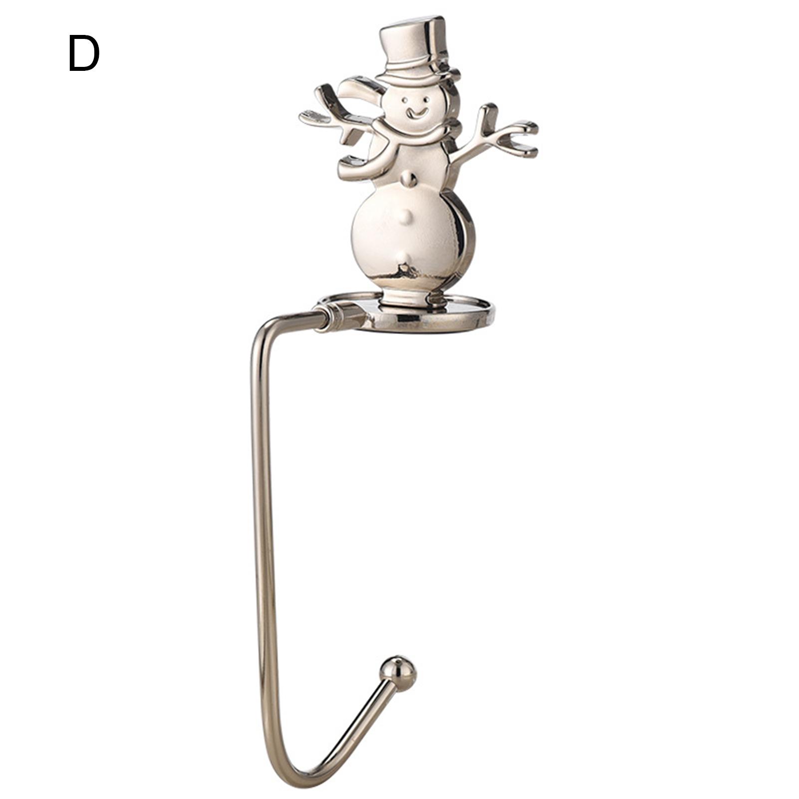 

Рождественский крючок Креативная рождественская елка Компактный настольный крючок Полированный снеговик Рождественские носки Вешалка для каминных носков Подвеска для праздника D