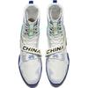 Anta Chaussures de boxe stables, durables, antidérapantes, tissu en cuir synthétique, absorption des chocs, chaussures unisexes, blanc, bleu, vert, 412440902-6