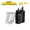 PD65W Multi-Port Fast Charger: 2 PD + 3 USB Ports, Compatible with Apple Devices