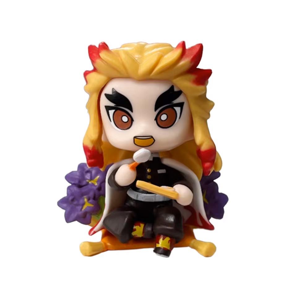 ! Anime Demon Slayer Blind Box Figure Tanjiro Kamado Nezuko cartoon PVC Model Desktop Ornament Child Christmas  New Year Gift