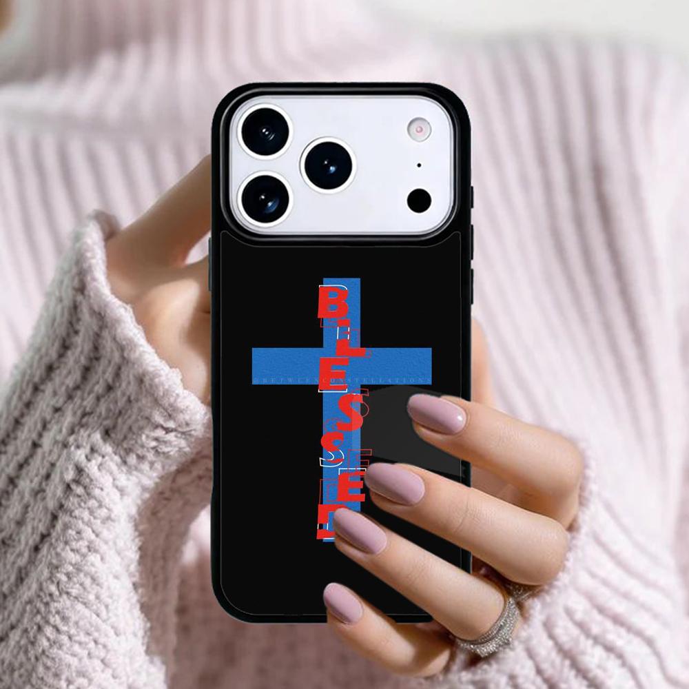 Jesus Christ God bless you Phone Case For Apple iPhone 17 Air 16E 15 14 Plus 13 12 11 Pro Max Mini Funda Cover
