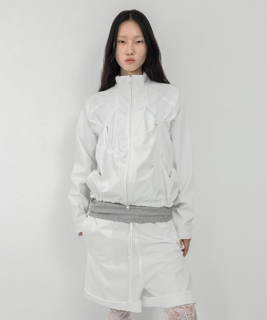 Nache Pintuck Wind Breaker (Unisex) Ivory