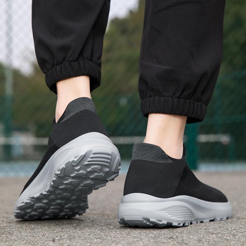 Men’s Moccasins Loafers Casual Slip on Walking Shoes Summer Men’s Slip-ons Lightweight Socks Khaki Black Shoes for Boy Large Size 38-47
