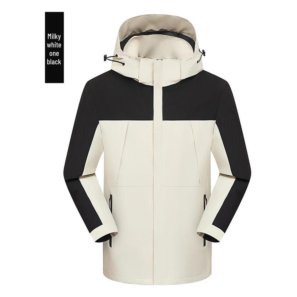 Unisex Windproof Hooded Windbreaker: Custom Printed Outdoor Jacket for Team Building, Class and School Uniforms