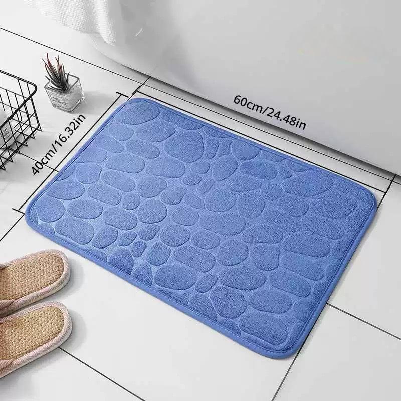 2pcs Ultra-Soft Thick Coral Fleece Bathroom Mats - Quick Dry Non-Slip 2 Piece Carpet Set Design for Home Decor