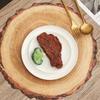 2/4 Pcs PVC Heat-resistant Insulating Tree Stump Placemat Wood Grain Non-slip Teahouse Decorative Mat for Dining Table