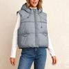 Women's Hooded Short Loose Slim Warm Down Vest