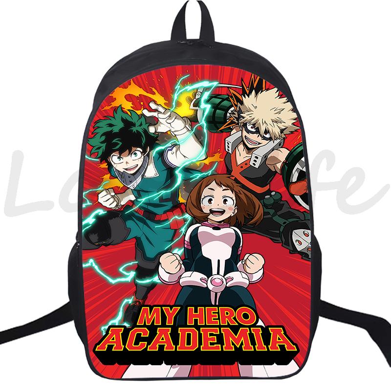 Anime Backpack My Hero Academia School Bags for Boys Girls Boku No Hero Academia Bagpack Teens Travel Bag Rucksack Kids Mochila