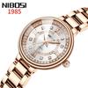 Diamond Dial Quartz Watch for Women Fashion Elegant Ladies Watches Stainless Steel Waterproof Women's Wristwatch
