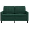 2 Seater Sofa Dark Green 120 cm Velvet