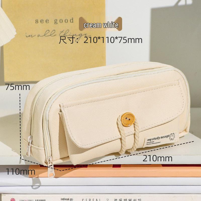 Bala Large Capacity Double-Layer Pencil Case - Durable and Dirt-Resistant for Primary School Students