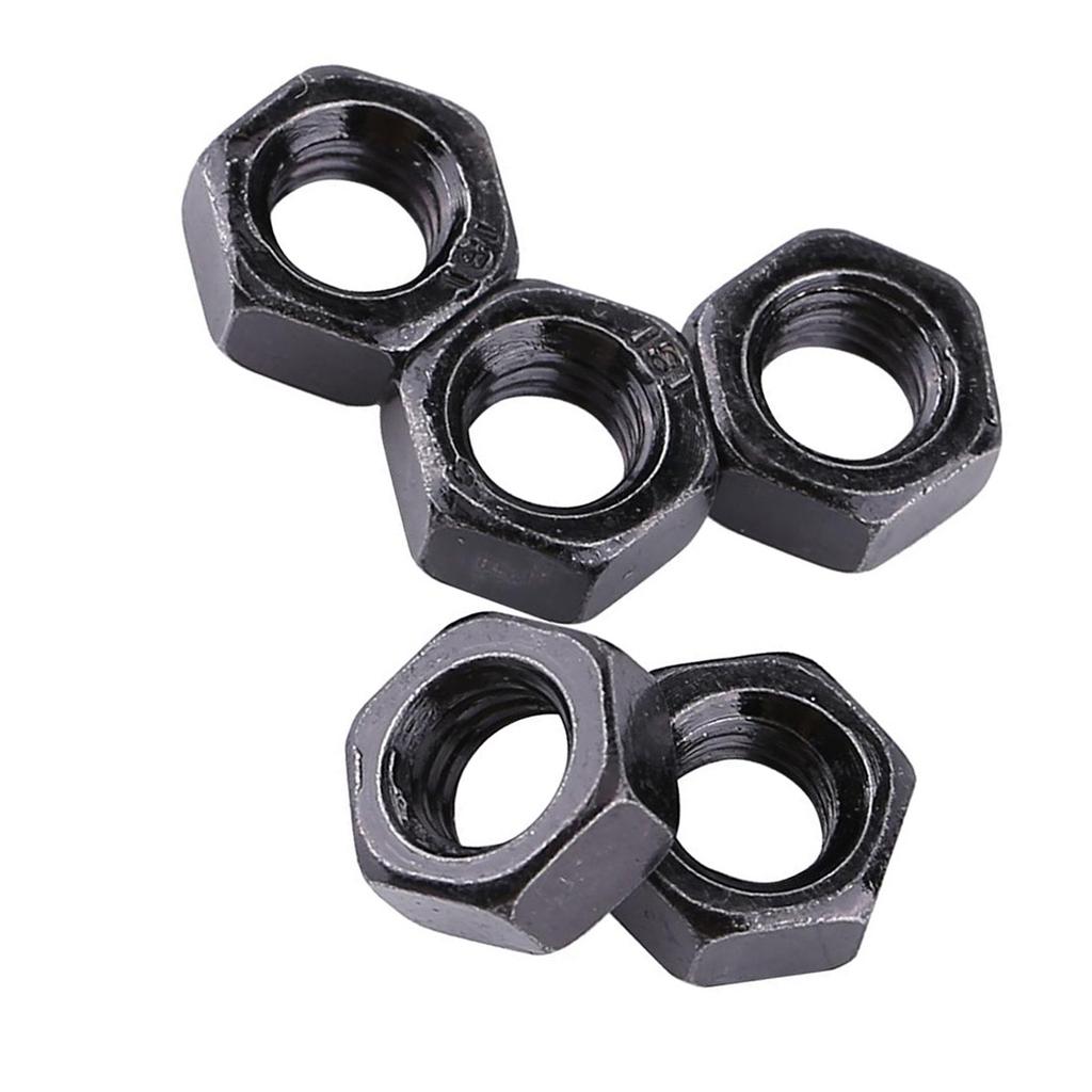 100pcs Carbon Steel Hex Hexagonal Nuts Fasterner Supply (M2)