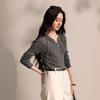 SanCai Women's Hooded Slim Fit Knitted Sweater