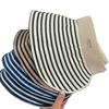 Striped grass-woven empty hat, spring/summer outdoor sun hat, women's European and American wraparound wide-brim sun protection hat