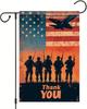 Spring Summer Garden Ag Patriotic Thank You Soldiers American, 12x18 Inch XXQ