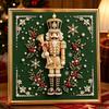 DIY Framed Pearl Painting Kit with Christmas Nutcracker Pattern 5D Sparkling Bead Art Canvas Ready to Display Home Decor Gift Idea