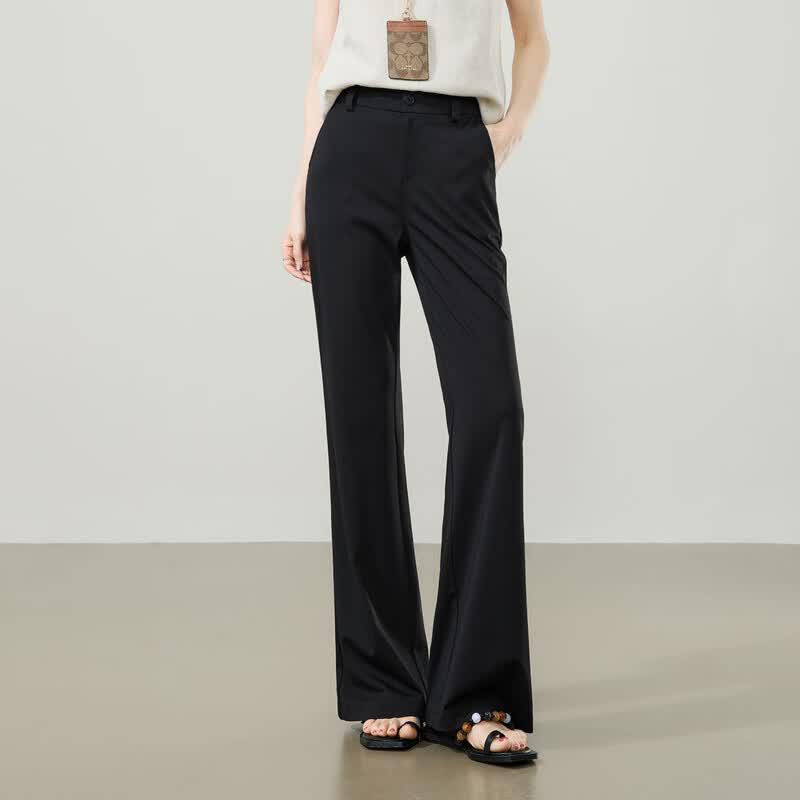 ESE-Y Women s Summer Thin Drape Stretch Lyocell Mulberry Silk Flared Pants 31