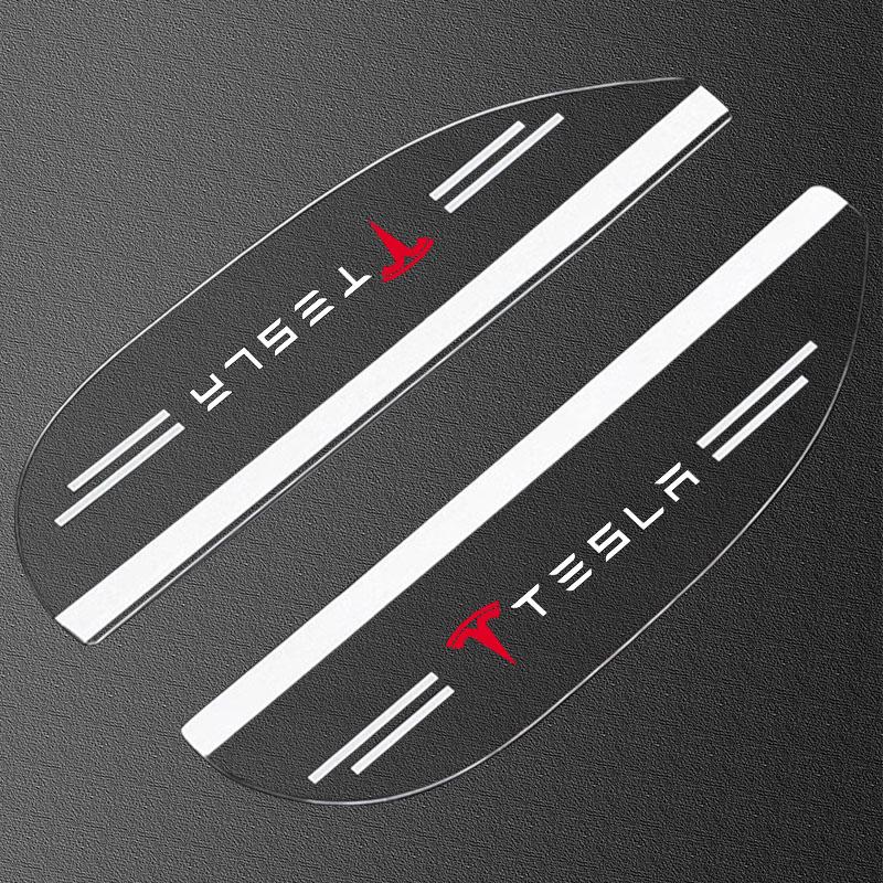 2Pcs Car Rear View Mirror Sticker Rain Shield Shade Cover Styling For Tesla Model 3 Model S Model X Y Roadster Performance