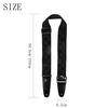 IRIN 1-pack Guitar Strap Black Cotton Plum Rock Pattern Plectrum Pocket Adjustable Guitar Shoulder Strap Guitar/Bass Strap