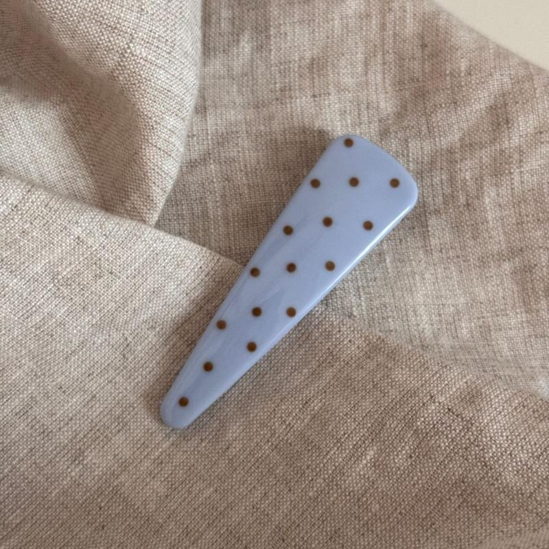 Vintage Polka Dot Hair Barrettes INS Style 7 Colors Acrylic Hair Clips Anti-slip Fashion Hair Accessories for Women Parties