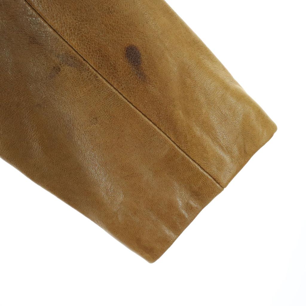 GRACE CONTINENTAL Langarm Kapuzen Ledermantel 36 Braun Schafleder Damen Gebraucht