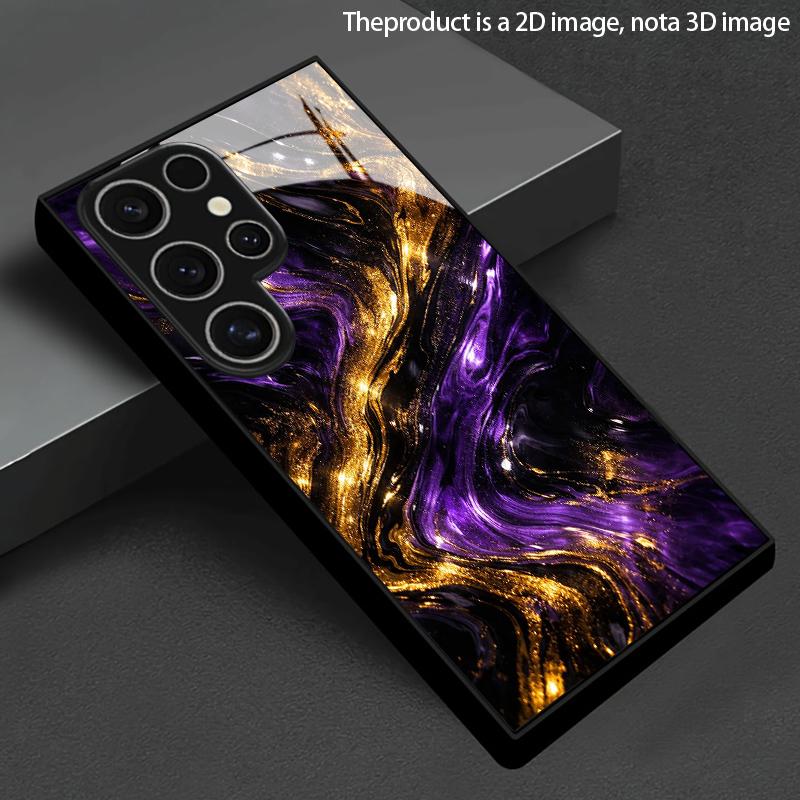 Bu Golden and Aiming Tempered Glass Case 2D S26 S25 S24 S23 S22 S21 S20 A56 A36 A16