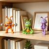 Acentos Criativos para Casa para Sala de Estar Desenho Animado Fofo Formigas Fitness Figurinhas de Resina, Meditação Levantamento de Peso Fones de Ouvido Caminhando Pequenas Estátuas Prateleira