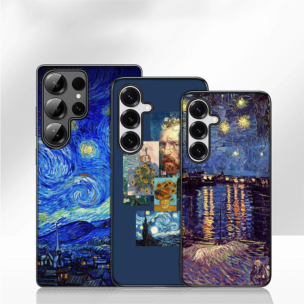 Starry Night Van Gogh Sky Art Case for Samsung Galaxy A55 A54 A25 A36 A17 A26 A35 A33 A34 A14 A37 S8 S9 S20 S21 FE S10 Plus