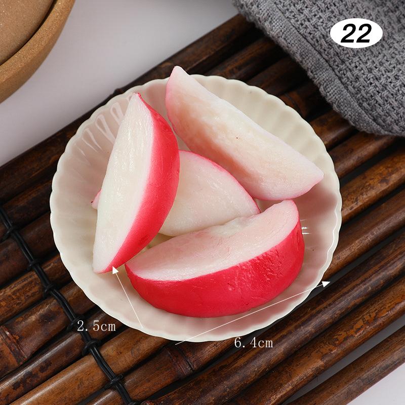 4 Pcs Simulated Hotpot Ingredient Model Mini Fake Vegetable Realistic Beef Roll Restaurant Store Barbecue Shop Display Decor