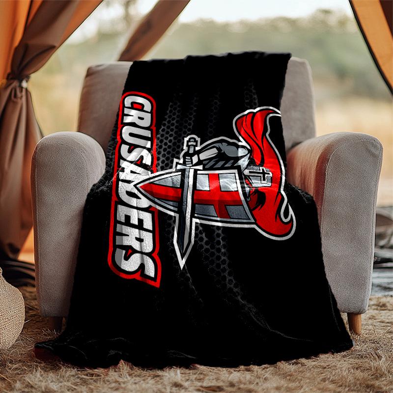 Crusader Flannel Blanket Soft Warm All-Season Throw, Design for Camping, Car Travel, Hiking Sofa, Bed, Office Perfect Gift for Parties