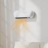 2000W Ceramic Electric Heater with Fan, Adjustable Thermostat, Wall Mounted - White
