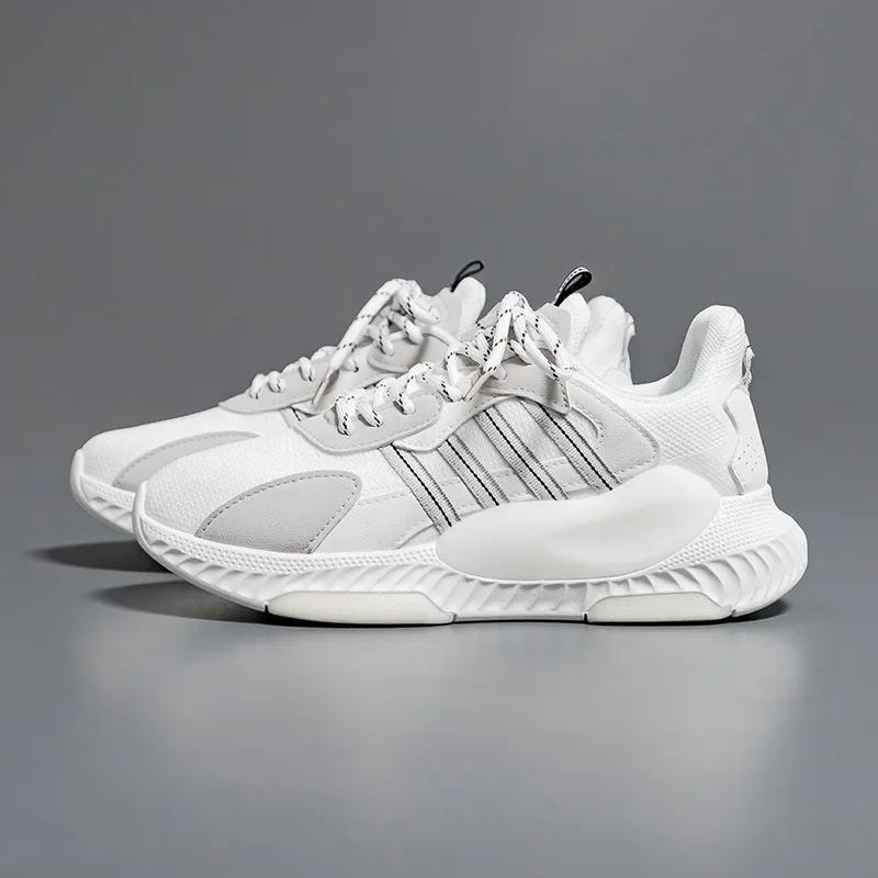 

Гарячий Продавець Нове Взуття для Жінок Чоловіче Взуття Мода Шнурівка Ретро Повсякденні Кросівки Ретро Пара Платформа Сітчасті Кросівки для Бігу 44 білий