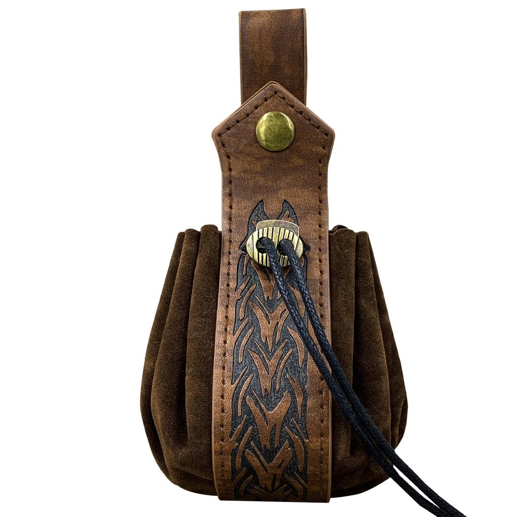 Viking-style Medieval Hung Belt Pouch Men's Coin Purse Retro Waist Bag