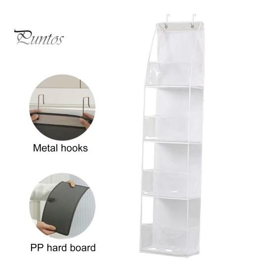 Wall Hanging Bag with Multiple Pockets Non-woven Fabric Multi-layer Hanging Pouch for Keys Sunglasses Wallets Hair Accessories Large Capacity